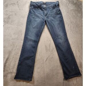 Express Jeans Womens 14 Blue Barely Boot Bootcut Mid Rise Medium Wash Denim